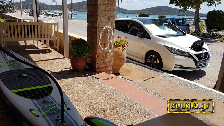 Με το ηλεκτρικό Nissan Leaf ξοδέψαμε 3.5 ευρώ για 300 χλμ.